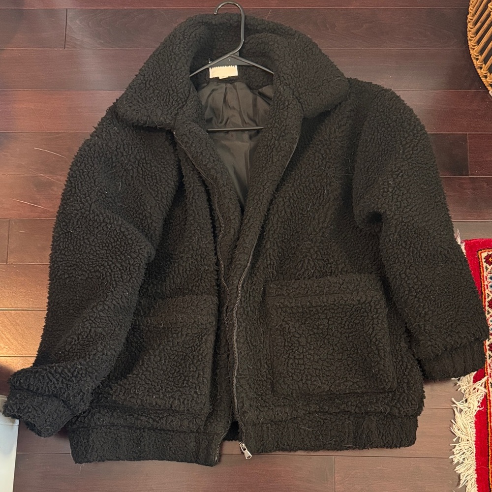 I.AM.GIA Black Teddy Outerwear